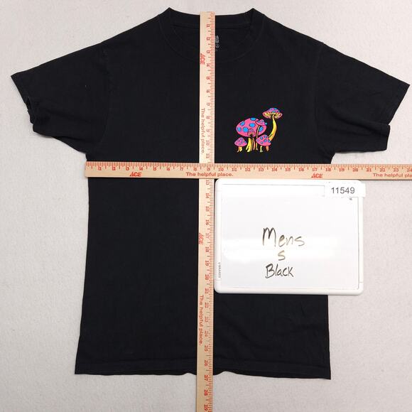 Alab Mushrooms Crew Neck Short Sleeve Graphic T Shirt Mens Size S Black - Picture 5 of 10